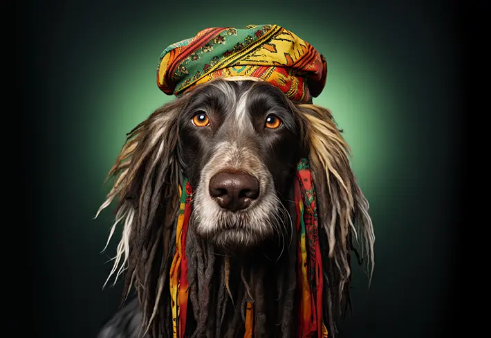 retouche-photo-chien-rasta Retouche Photo Créative d'un chien rasta
