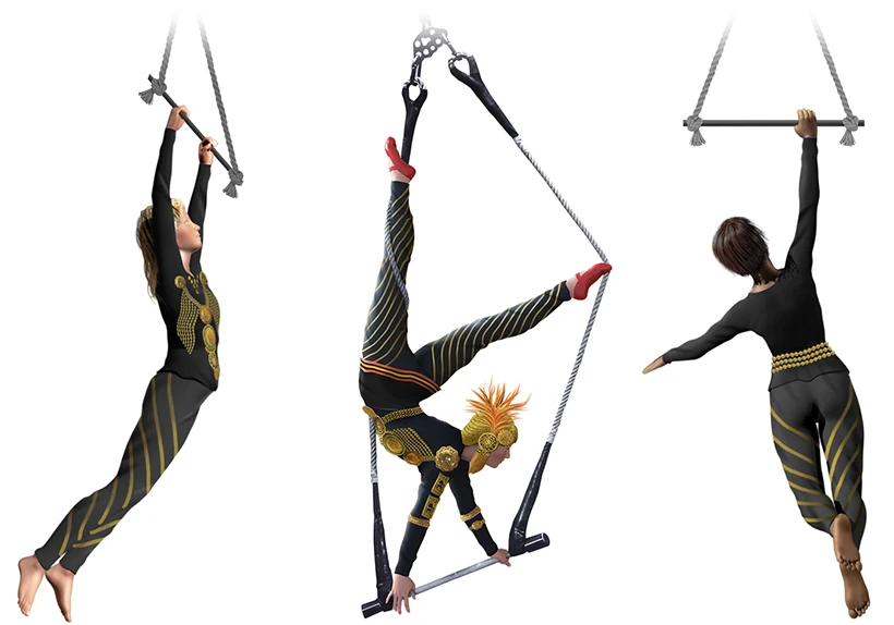 Acrobates du Cirque du Soleil Les accrobates de l'affiche évènementielle du Cirque du Soleil